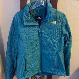 The North Face Turquoise Teal Floral Jacket